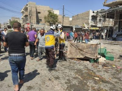 Al-Bab is bleeding... 15 dead and more than 30 wounded in a horrific massacre