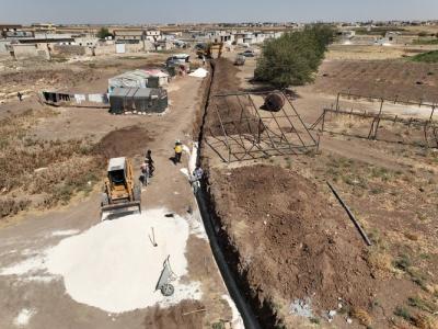 White Helmets Launch Project to Expand Sewage Network in North Aleppo's Hwar Al-Nahr