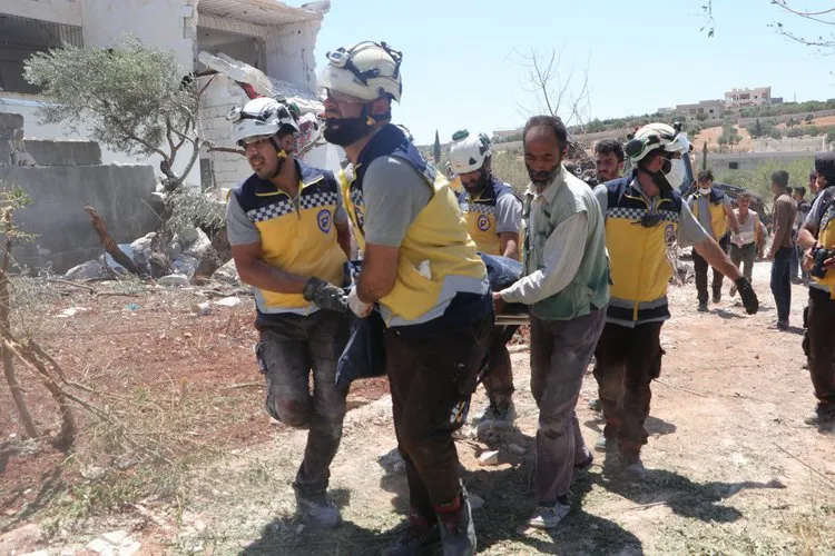 Ongoing Russian War on Syrians: Air Strikes Claim Lives of Three Family Members on Idlib Outskirts